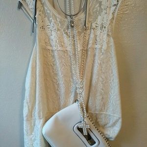 Cream color lace blouses